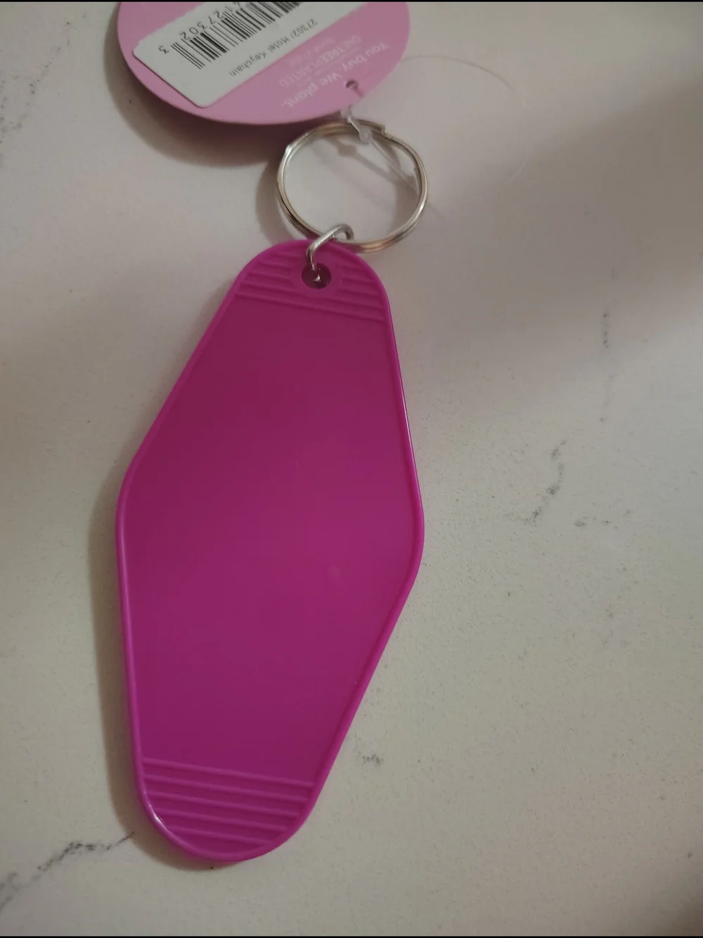 2 For $22🆕 Pink 'Cute girls hit curbs' Motel Keychain